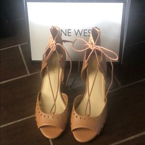 Nine West Janelo open heeled lace-up Shoe